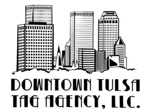 Downtown Tulsa Tag Agency Sign